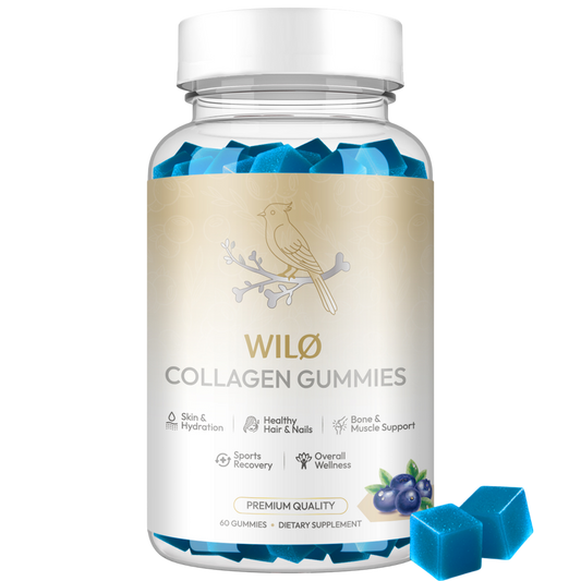 WILØ collagen gummies blueberry flavour
